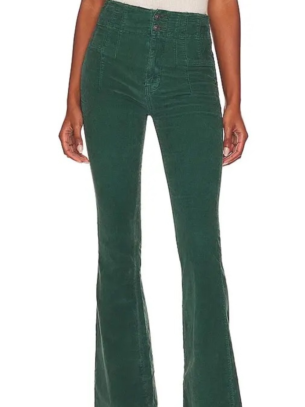 We The Free Jayde Cord Flares Corduroy Pants Free People Size 31 - Picture 11 of 14